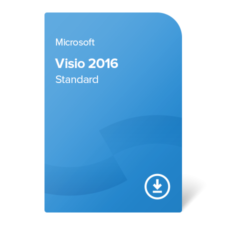 Microsoft Visio 2016 Standard, D86-05549 elektronický certifikát