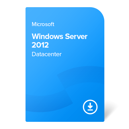 Microsoft Windows Server 2012 Datacenter (2 CPU), P71-07236 elektronický certifikát