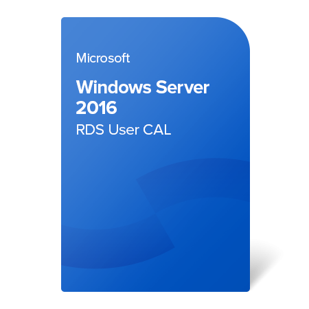 Microsoft Windows Server 2016 RDS User CAL, 6VC-03224 elektronický certifikát