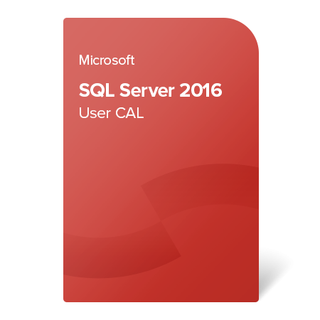 Microsoft SQL Server 2016 User CAL, 359-06322 elektronický certifikát
