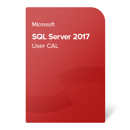 Microsoft SQL Server 2017 User CAL, 359-06553 elektronický certifikát