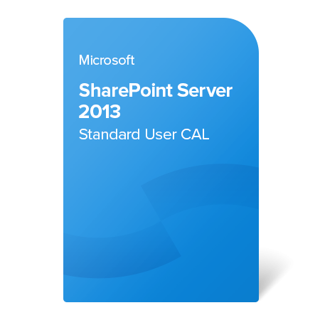 Microsoft SharePoint Server 2013 Standard User CAL, 76M-01518 elektronický certifikát