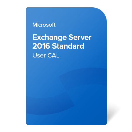 Microsoft Exchange Server 2016 Standard User CAL, PGI-00685 elektronický certifikát