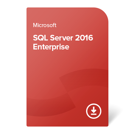 Microsoft SQL Server 2016 Enterprise OLP NL, 7JQ-01013 elektronický certifikát