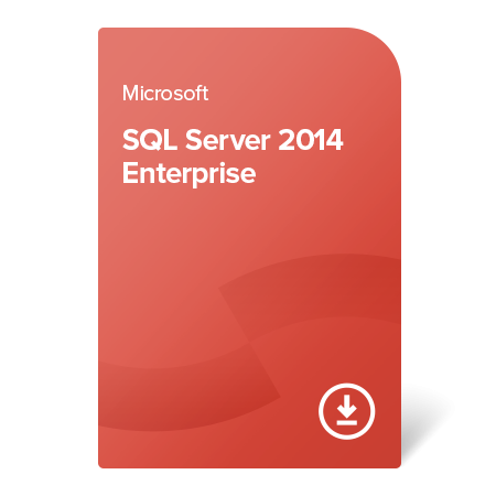 Microsoft SQL Server 2014 Enterprise (2 cores), 7NQ-00217 elektronický certifikát