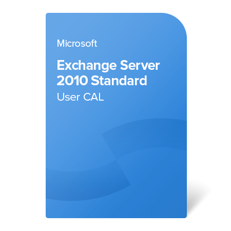 Microsoft Exchange Server 2010 Standard User CAL elektronický certifikát
