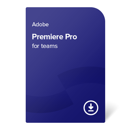 Levně Adobe Premiere Pro for teams (EN) – 1 rok digital certificate