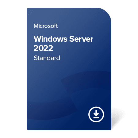 Levně Microsoft Windows Server 2022 Standard (16 cores) digital certificate