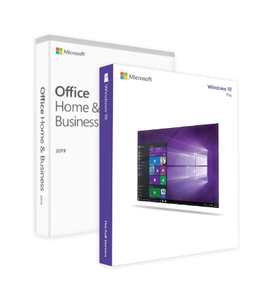 Windows 10 Pro + Office 2019 Home and Business certificat electronic