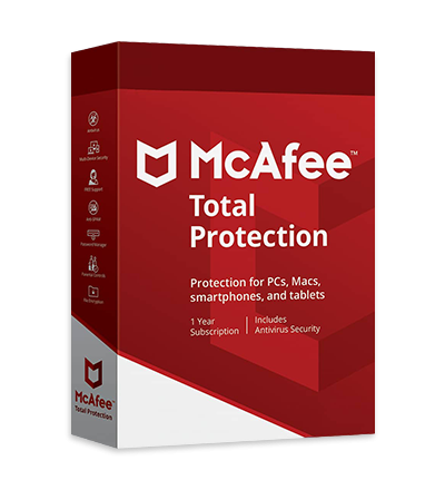 McAfee Total Protection – 1 an Pentru 5 dispozitive, certificat electronic