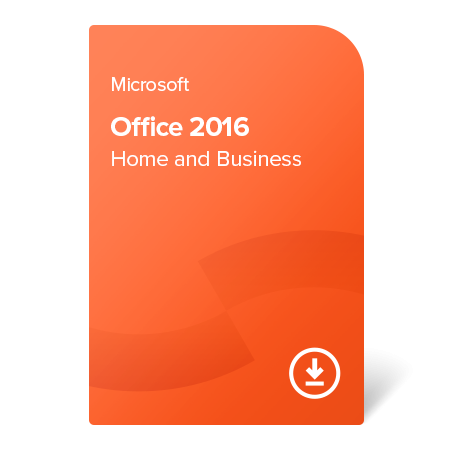 Microsoft Office 2016 Home and Business, SK (T5D-02892) elektronický certifikát