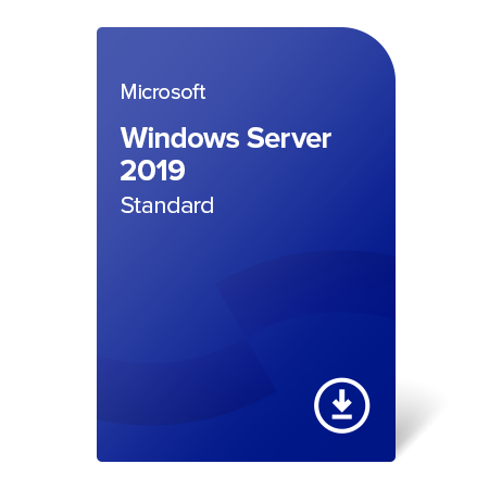 Microsoft Windows Server 2019 Standard (16 cores), 9EM-00652 elektronický certifikát