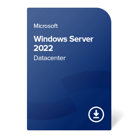 Microsoft Windows Server 2022 Datacenter (16 cores) digital certificate
